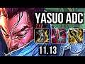 YASUO & Yuumi vs EZREAL & Maokai (ADC) | 8/0/9, 2.4M mastery, Legendary | NA Diamond | v11.13