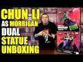 CHUN LI as MORRIGAN Statue Unboxing & Review | Street Fighter V |Season Pass | PCS