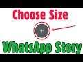 How To Choose Size WhatsApp Story Images || Select Width & Height Crop Photo in PicsArt