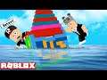 Yüzen Ev Yaptık!! Hazine İçin Yolun Sonuna Kadar Git - Panda ile Roblox Build A Boat For Treasure