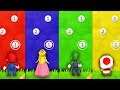 Mario Party 9 - Minigames - Mario vs Yoshi vs Peach vs Toad