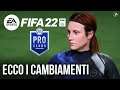 FIFA 22 Pro Club: tutti i CAMBIAMENTI e le  MIGLIORIE