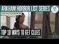 TOP 10 WAYS OF GAINING CLUES | Arkham Horror: The Card Game