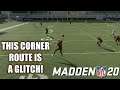BEST STOCK CORNER ROUTE IN MADDEN 20! THIS GLITCH ROUTE KILLS EVERY DEFENSE, BLITZ & COVERAGE! TIPS