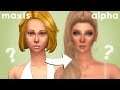 WHAT DO TOWNIES LOOK LIKE WITH ALPHA CC? | Sims 4 Create A Sim #3