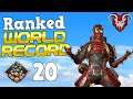 Worlds first Ranked Mode 20 kill game! (Apex Season 2 World Record)