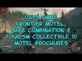 Days Gone Frontier Motel Safe Combination & Tourism Collectible 10 Motel Brochures