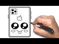 how to draw a Cute iphone step by step easy