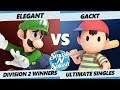 SNS5 SSBU - Elegant (Luigi) Vs. GEKI | Gackt (Ness) Smash Ultimate Division 2 Winners