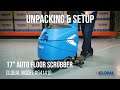 641410 Global Industrial Floor Scrubber Unpacking & Setup
