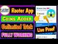 How To Increase More Coins In Rooter App Se Paise Kaise Kamaye | Rooter App Coin Add Trick 2021