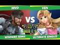 Smash It Up 22 Winners Semis- MVD (Snake, Pyra Mythra) Vs. Ven (Zelda) - SSBU Ultimate Tournament