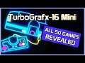 TurboGrafx-16 Mini: ALL Games and Features Revealed! My Thoughts
