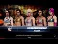 WWE 2K20 Asuka VS Peyton,Lana,Zelina,Ruby 5-Diva Battle Royal Match WWE Raw Women's Title