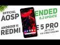 AOSP Extended 8.2 Official Update For Redmi Note 5 Pro | Android 11 | Fix Carrier Video Call & More