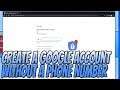 How To Create A Google Account Without A Phone Number | Google Account Without Phone Verification