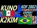 KOF 2002 KUNO (MEXICO) VS K2KIM (BRASIL) FT5 RANKED DECEMBER-2020