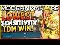 MODERN WARFARE - "1 SENSITIVITY TEAM DEATHMATCH WIN!" - Team Challenge #2 (WE COULD HARDLY MOVE 😂)