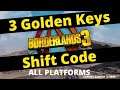 3 Golden Keys Borderlands 3 Shift Code - All Platforms - Expires August 3, 2020