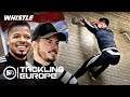 F2 Freestylers Try PARKOUR Soccer?! | Trick Shots In Amsterdam