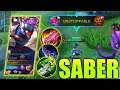 SABER UNSTOPABLE!! SABER JUNGLE BUILD 2021 | TOP GLOBAL SABER - MLBB