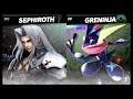 Super Smash Bros Ultimate Amiibo Fights – Sephiroth & Co #250 Sephiroth vs Greninja