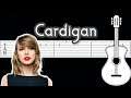 Taylor Swift - Cardigan | Guitar tutorial | tutorial en guitarra | how to play cardigan