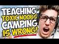 TEACHING TOXIC Call of Duty NOOBS that CAMPING is WRONG!!