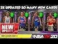 2K UPGRADED ALL OF MY GALAXY OPALS AND NEW LOCKER CODE IN NBA 2K20 MYTEAM