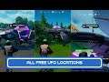 All UFOs Locations In Fortnite Chapter 2 Season 7 | Fly The New UFOs