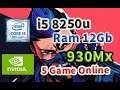 Benchmark 930MX I5 8250u Valorant Fornite "Okt 2021"