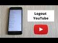 How to Logout of YouTube Account on Mobile (2022 Update) | Sign out of Youtube Account