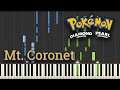 Mt. Coronet - Pokémon Diamond and Pearl (Piano Tutorial) [Synthesia]