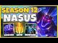 Nasus Has RANGED Q's and is a UNKILLABLE MONSTER in Season 12!! - league of Legends