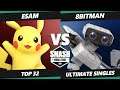 SWT NA Southeast Online Top 32 - ESAM (Pikachu) Vs. 8BitMan (ROB) SSBU Ultimate Tournament