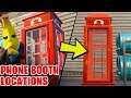 Disguise Yourself Inside a Phone Booth in Different Matches - Location Guide (Fortnite Challenges)