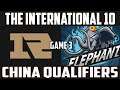 Elephant vs RNG - Ti10 Qualifiers - Dota 2 Highlights
