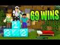 Minecraft Bedwars Going for 69 Wins
