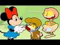 Mongo e Drongo não mimam a Minnie - Desenho animado com Mongo e Drongo mendigos e Fedido paquerador