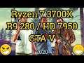 Ryzen 7 3700X + Radeon R9 280 / HD 7950 = GTA V