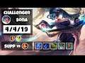 Sona Support 11.18 Challenger Gameplay Replay - S11 (4/4/19) - BR
