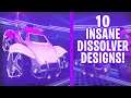The 10 Insane Dissolver Designs! (Rocket League Car Designs)