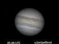 1 hour time-lapse of Jupiter's rotation
