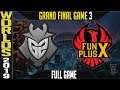 G2 Esports vs FunPlus Phoenix Game 3 Full - Worlds 2019 Grand-Final - G2 vs FPX