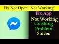 How to Fix Messenger App Not Working Problem Android & Ios - Not Open Problem Solved