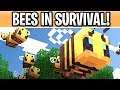 Minecraft 1.15 Bees In Survival! Live Stream!!!