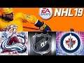 NHL 19 season mode: Colorado Avalanche vs Winnipeg Jets (Xbox One HD) [1080p60FPS]