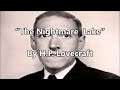 “The Nightmare  Lake” By H P  Lovecraft