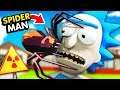 Turning RICK Into SPIDER-MAN With TOXIC SPIDER (Rick and Morty: Virtual Rick-Ality Gameplay)