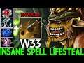W33 [Bristleback] Insane Spell Lifesteal Build Fountain Rampage Dota 2